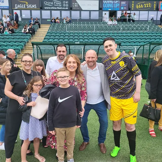 Sparkling White Carpet Cleaning, Sponsers of Celebrity Football Match Plymouth Argyle
