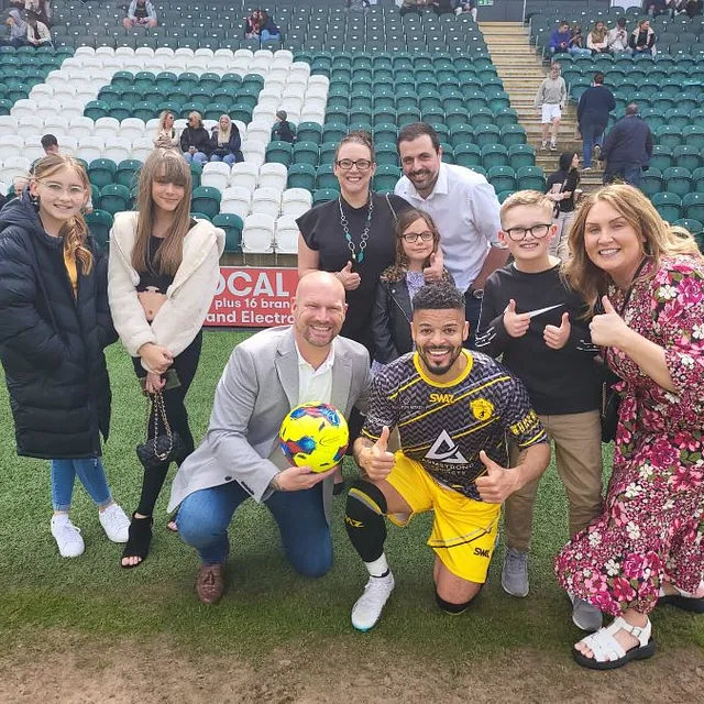 Sparkling White Carpet Cleaning, Sponsers of Celebrity Football Match Plymouth Argyle