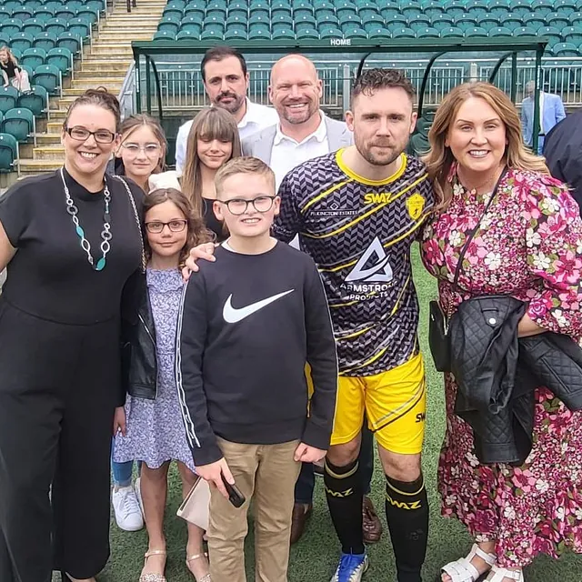 Sparkling White Carpet Cleaning, Sponsers of Celebrity Football Match Plymouth Argyle