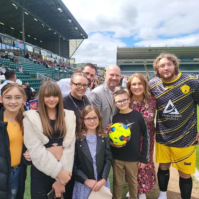Sparkling White Carpet Cleaning, Sponsers of Celebrity Football Match Plymouth Argyle