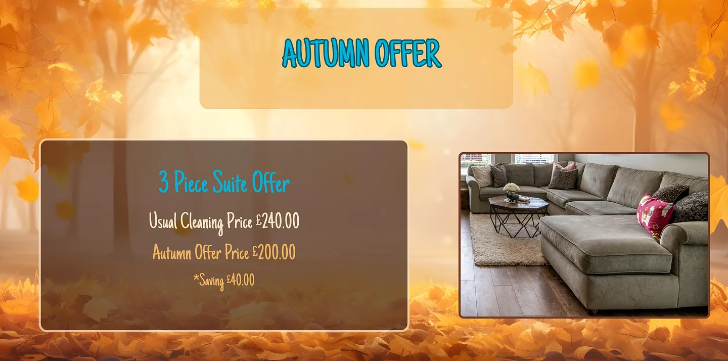 Upholstery cleaning Autumn offer