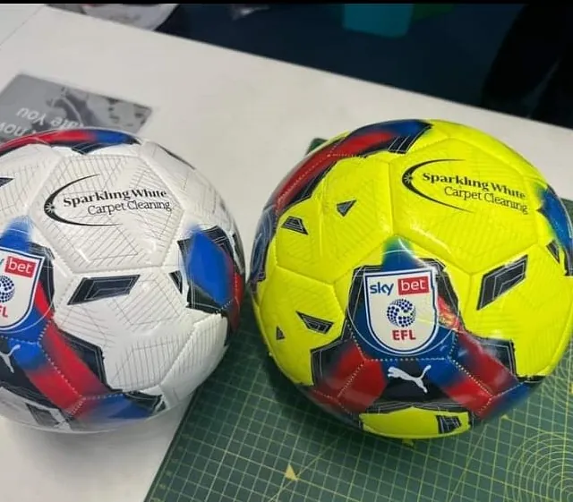 Sparkling White Carpet Cleaning, Sponsers of Celebrity Football Match Plymouth Argyle